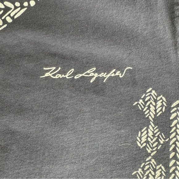 Karl Lagerfeld Blue Short Sleeved T-Shirt - Picture 6 of 7